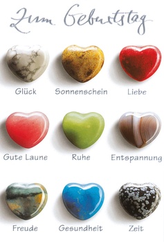 Bill. Geburtstag Steinherzen