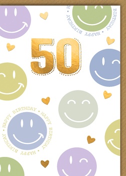 Bill. Geb. Fixzahl Smiley 50