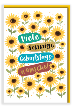 Bill. Geburtstag Sonnenblume