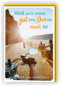 Bill. Geburtstag Motorrad