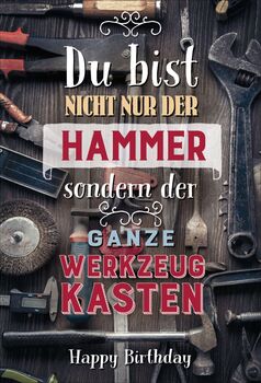 Bill. Geburtstag Handwerker
