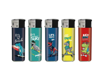 Feuerzeug el. Skater Dino