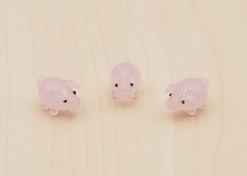 Glas Schwein rosa 1,5cm i.Dis.