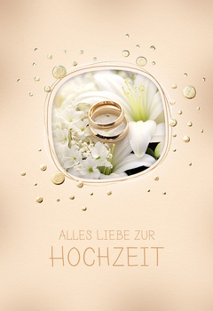 Bill. Vermählung Ringe/Blumen