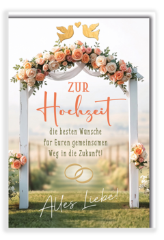 Bill. Vermählung Schwibbogen