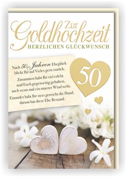 Bill. Gold Hochzeit Spruch