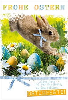 50/100 Glückwunschkarten zu Ostern Blume Hase Eier Motive Grußkarten 13-1900 