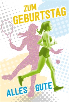 Bill. Geb. Frau Tennis/Joggen