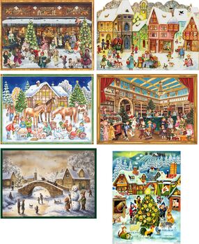 Adventkalender groß Glimmer