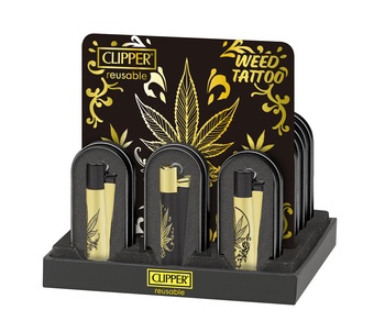 Clipper Fzg. Metal Weed Tattoo
