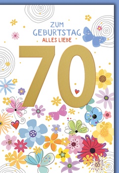Bill. Geb. Fixzahl Blumen 70