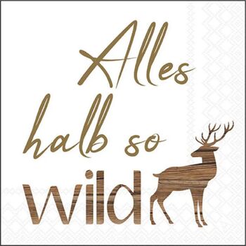 Servietten 33/33 halb so wild