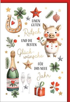 Neujahrs Bill. Symbole