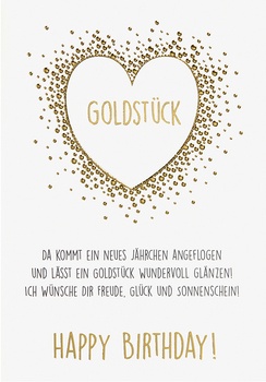 Bill. Geburtstag Goldstück