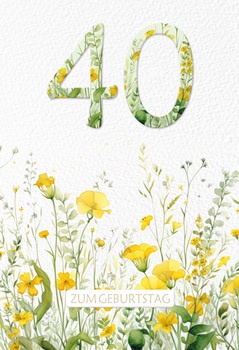 Bill. Fixzahl Blumen 40