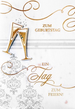 Bill. Geburtstag Sektgläser