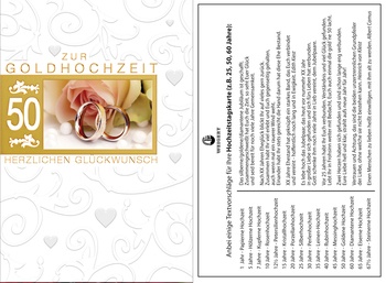 Bill. Goldene Hochzeit + Text