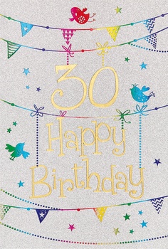 Bill. Fixzahl Glitter  30