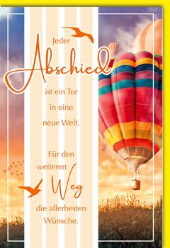 Bill. Abschied Ballon