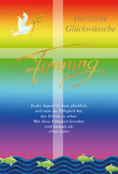Bill. Firmung Kreuz/Spruch
