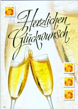 Bill. Glückwunsch Sektgläser