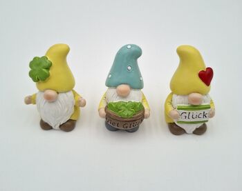 Glückszwerg 3 Motive, 4,5 cm