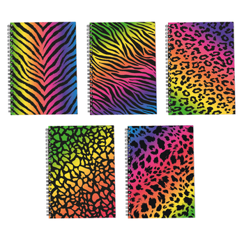 Spiral Notizbuch Neon Safari