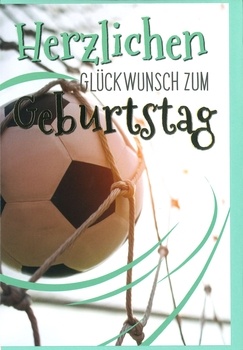 Bill. Geburtstag Fußball