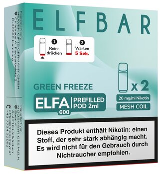 ELFA Pods Green Freeze