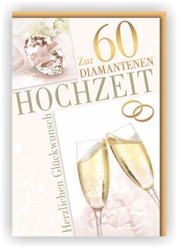 Bill. Diamant Hochzeit Sekt