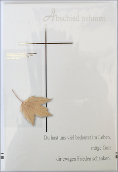 Bill. Trauer Kreuz/Blatt