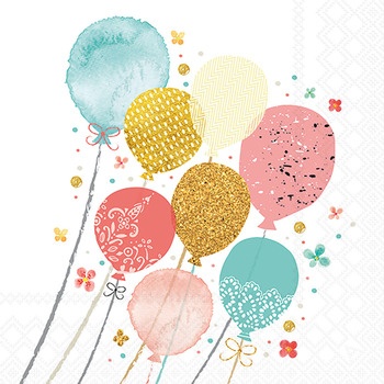 Servietten 33/33 Ballon Party