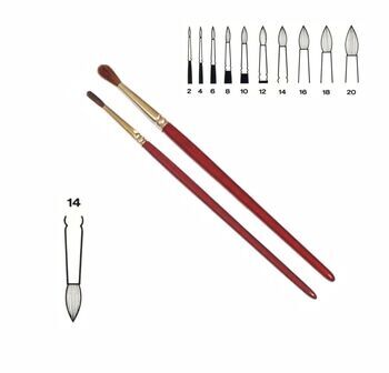 Haarpinsel einfach rot Haarpinsel einfach rot