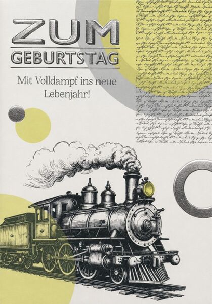 Bill. Geburtstag Lokomotive