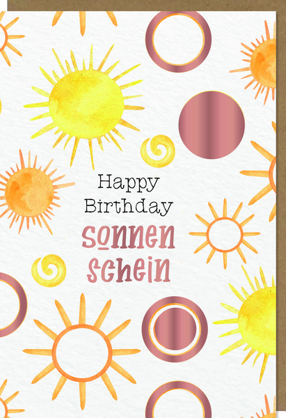 Bill. Geburtstag Sonne Bill. Geburtstag Sonne