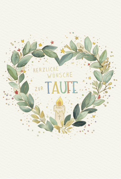 Bill. Taufe Blätterherz