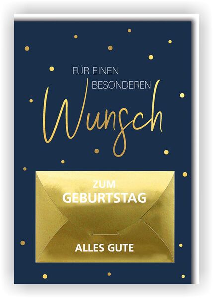 Bill. Geburtstag Geld Blau