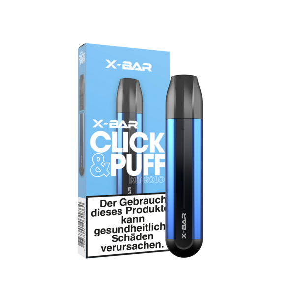 X-Bar Click & Puff Kit Blau