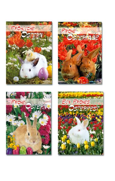 Oster Postkarten Hasen & Eier