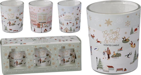 Duftkerzen 6 cm 3er Set