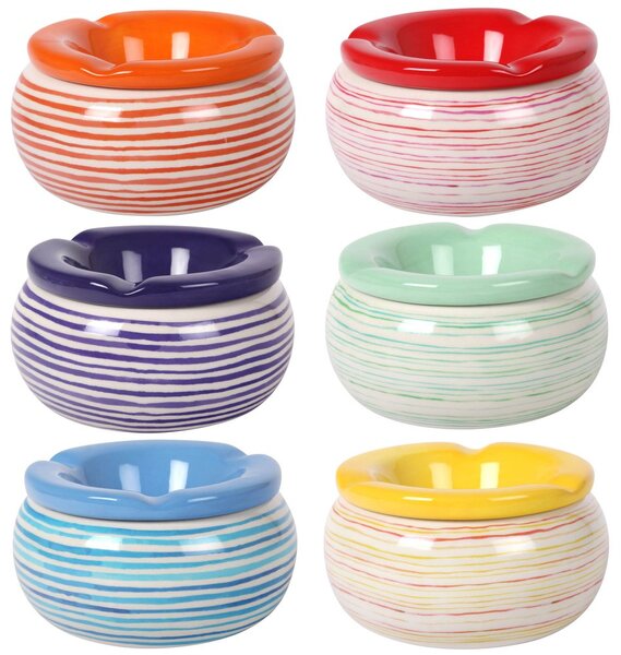 Keramikascher Stripes 12 cm