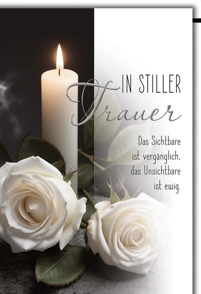 Bill. Trauer Kerze/Rosen