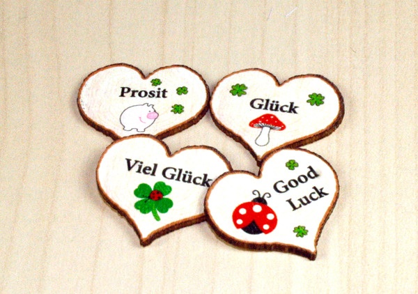 Holz Talis Herz, 2,5 cm