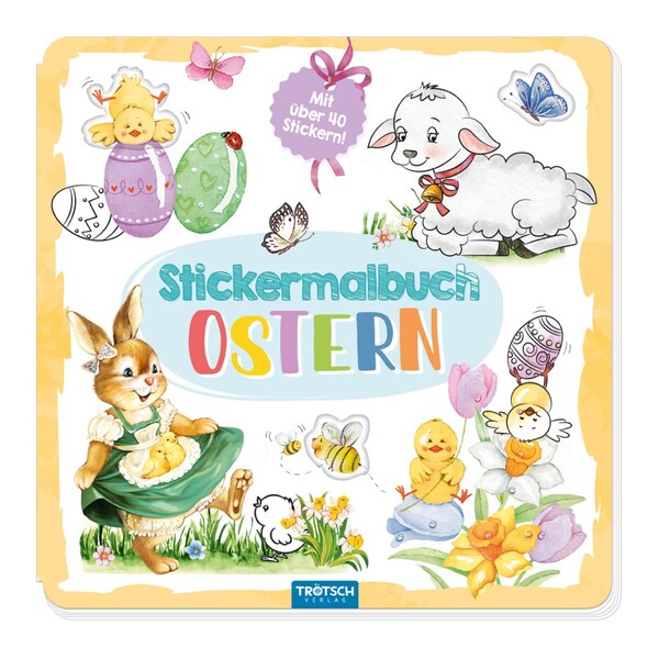 Oster-Malbuch mit Stickern