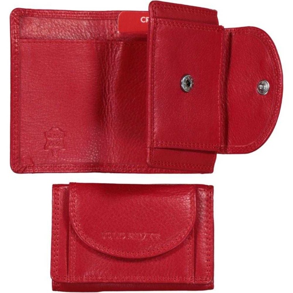 Minibörse Leder rot