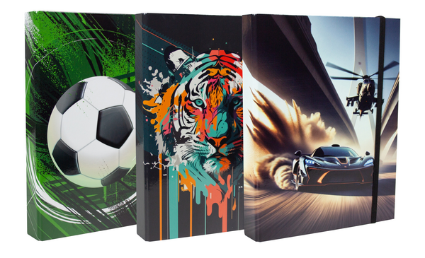 Heftbox für Boys, 3 Motive