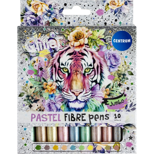 Fasermaler Glitter Pastell