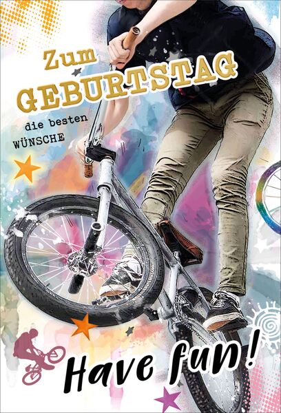 Bill. Geburtstag BMX Rad