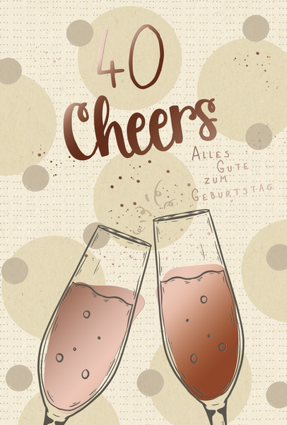 Bill. Fixzahl Glückwunsch  40