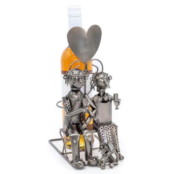 Flaschenhalter Liebespaar+Herz Flaschenhalter Liebespaar+Herz